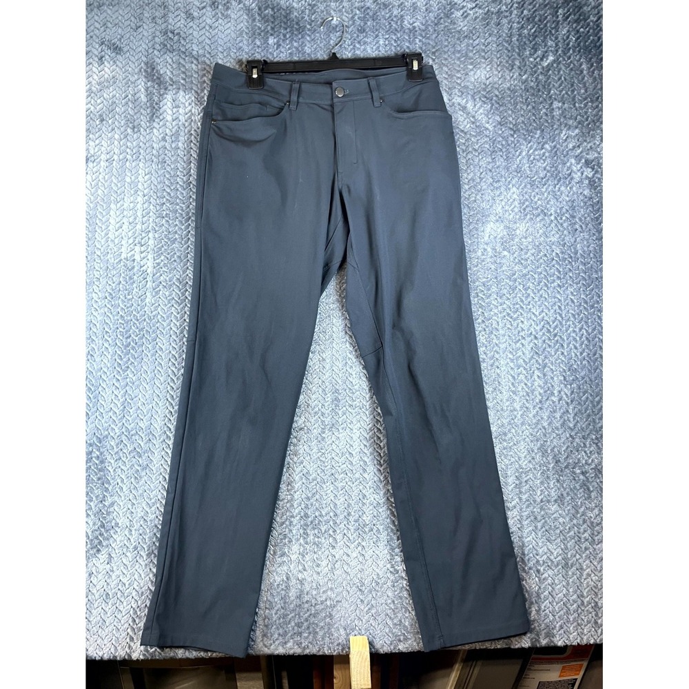 Lululemon ABC Pants Classic Mens 34 Gray Four Way Stretch Wrinkle Resistant